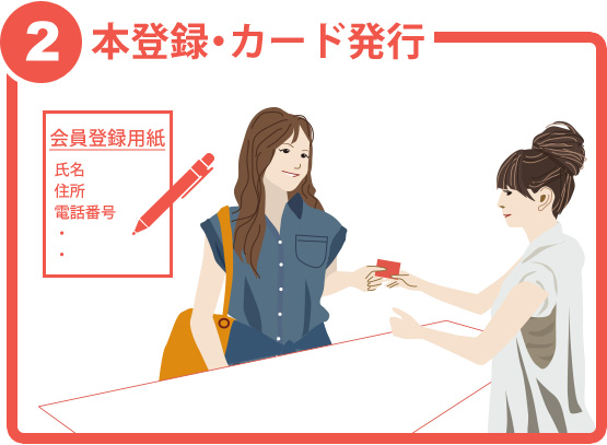 カード発行で会員登録